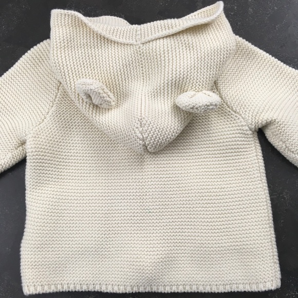 Gap baby unisex cream knit cardigan sweater - Picture 5 of 7